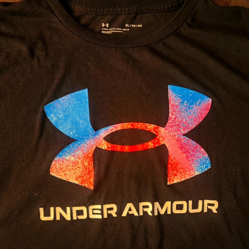 Young Lady's Black Under Armour Tee Shirt